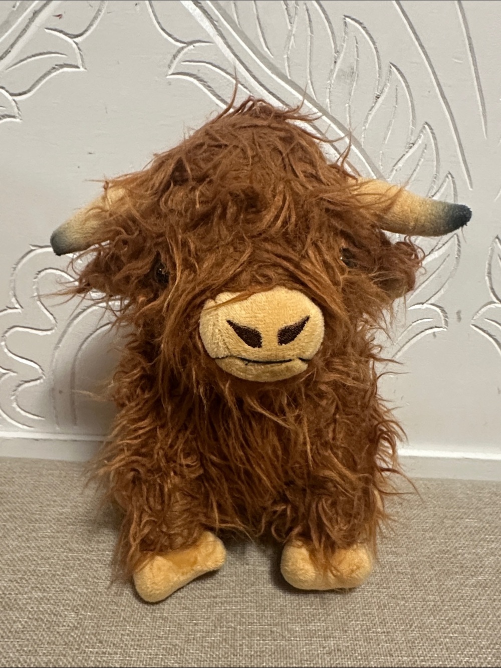 Plush Highland Cow Stuffed Animal - Brown